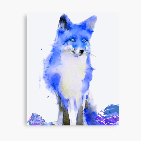 Bright Eyed and Bushy Tailed All In Blue Canvas Print
