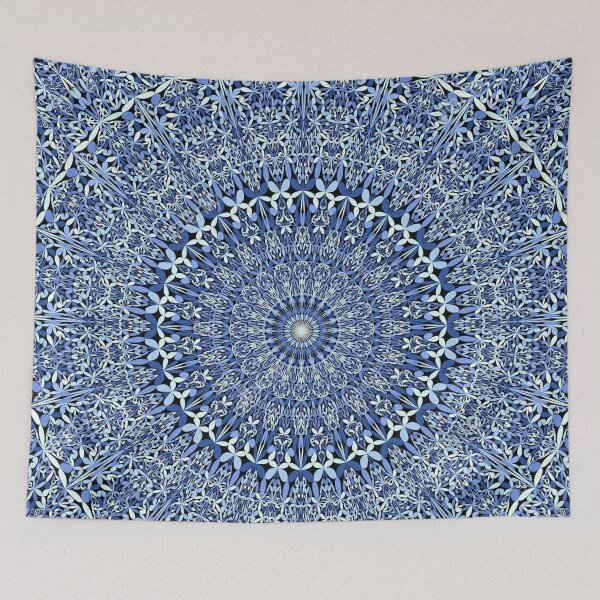 Item preview, Blue mandala eye ethnic spiritual tie dye yoga gangster pattern designed and sold by baligaia.