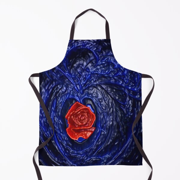Item preview, Blue Fractal With Red Rose Like Plastic Style designed and sold by LuciaS.