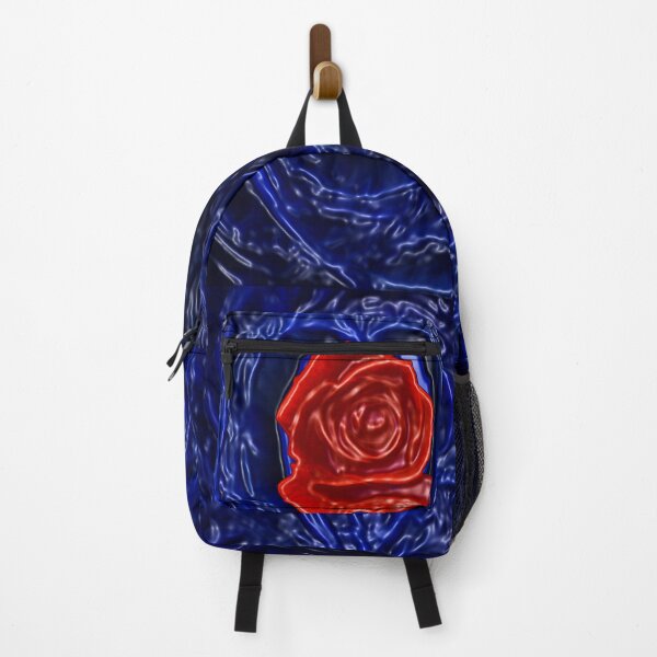 Item preview, Blue Fractal With Red Rose Like Plastic Style designed and sold by LuciaS.