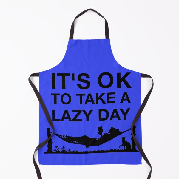 Item preview, It's OK to take a lazy day. Just a book, a hammock and my cat. designed and sold by Danicus666.