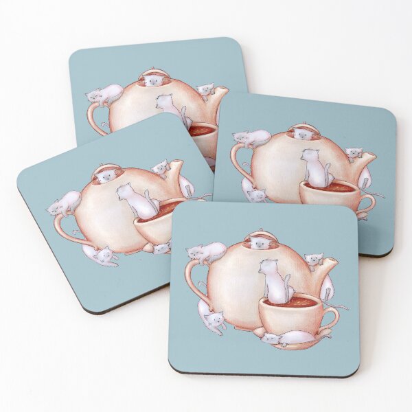 Item preview, Cat Tea Party - Kittens in a teapot designed and sold by Denise, Denisn't.