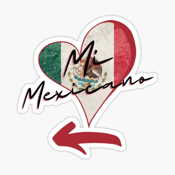 Diseños de parejas "Mi Mexicano" Pegatina