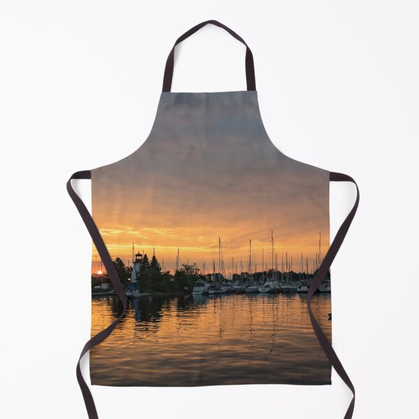 Item preview, Lighthouse Sunrise - Silky Sunrays and a Sailboat designed and sold by Georgia Mizuleva.