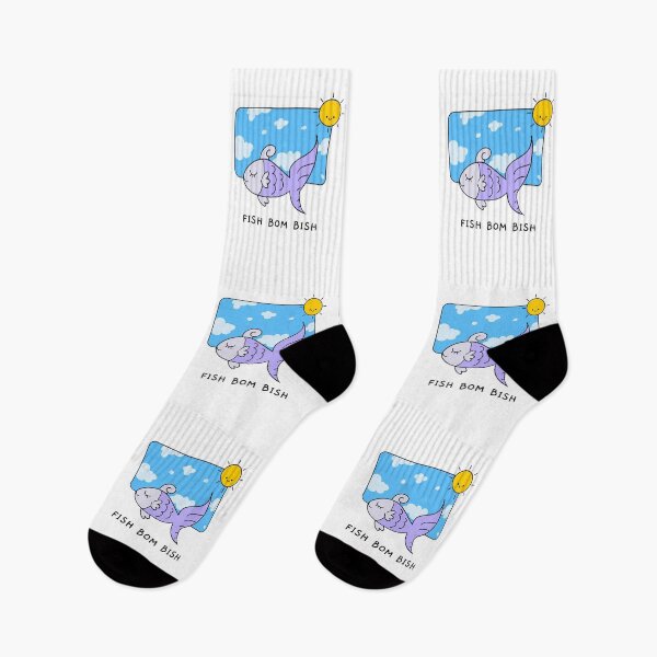 Item preview, Fish Bom Bish Cute Childrens Kids Play School Nursery Artwork designed and sold by CreatedbyJR.