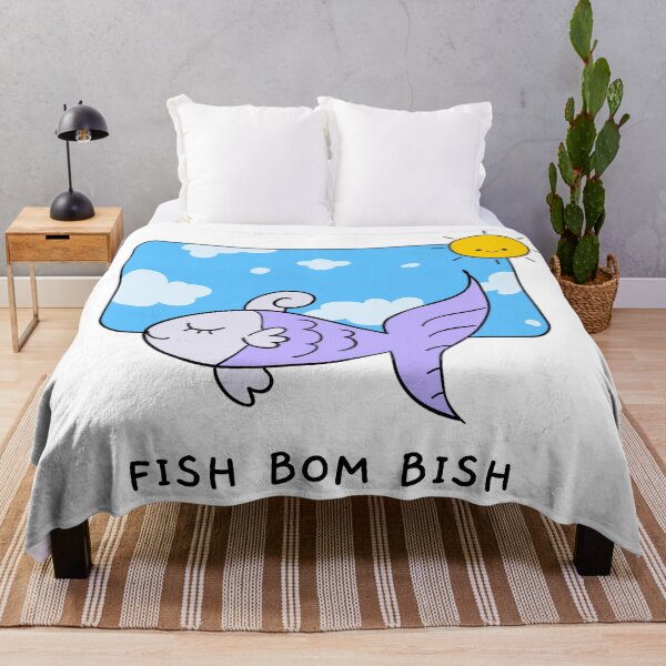 Item preview, Fish Bom Bish Cute Childrens Kids Play School Nursery Artwork designed and sold by CreatedbyJR.