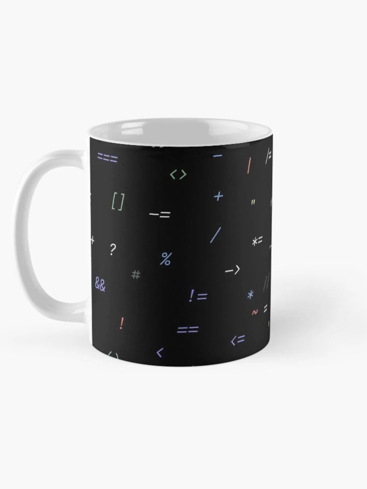 Thumbnail 5 of 6, Coffee Mug, Coding Pattern - Colorful designed and sold by Mechashadow.