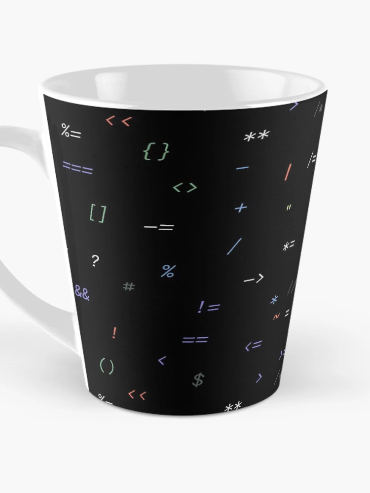Thumbnail 3 of 4, Coffee Mug, Coding Pattern - Colorful designed and sold by Mechashadow.