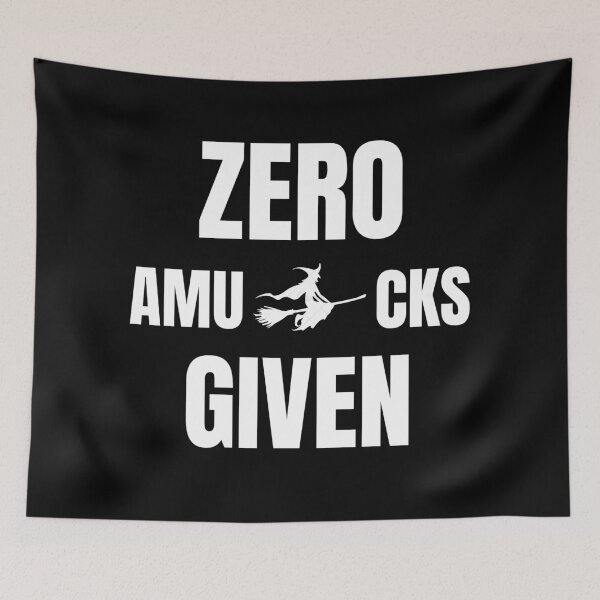 Item preview, Zero Amucks Given designed and sold by Billie Sims.