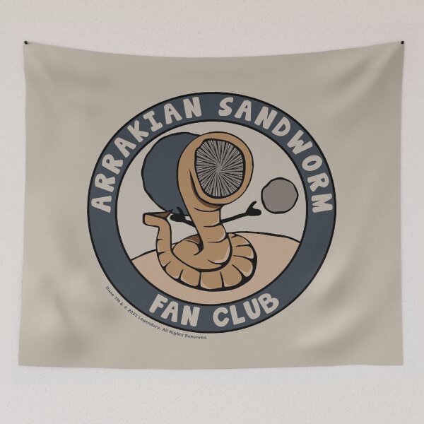 Artikelvorschau, Arrakian Sandworm Fan Club entworfen und verkauft von MorvernDesigns.