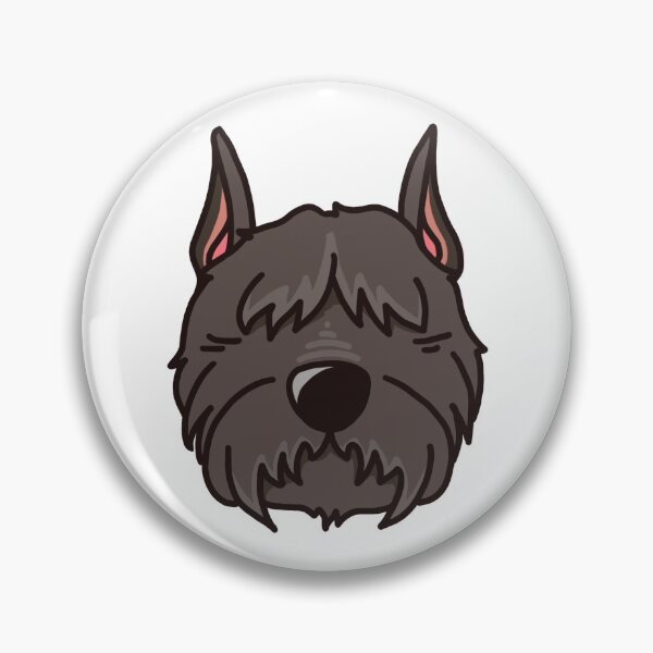 Item preview, Bouvier des Flandres Dog Head designed and sold by KARAKATE.