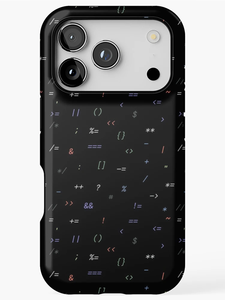Thumbnail 1 of 4, iPhone Case, Coding Pattern - Colorful designed and sold by Mechashadow.