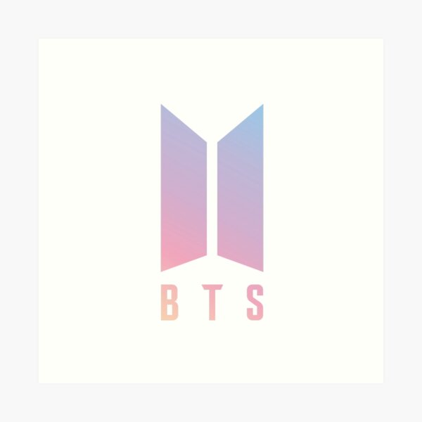 MEJOR PARA COMPRAR - Logotipo de BTS Lámina artística