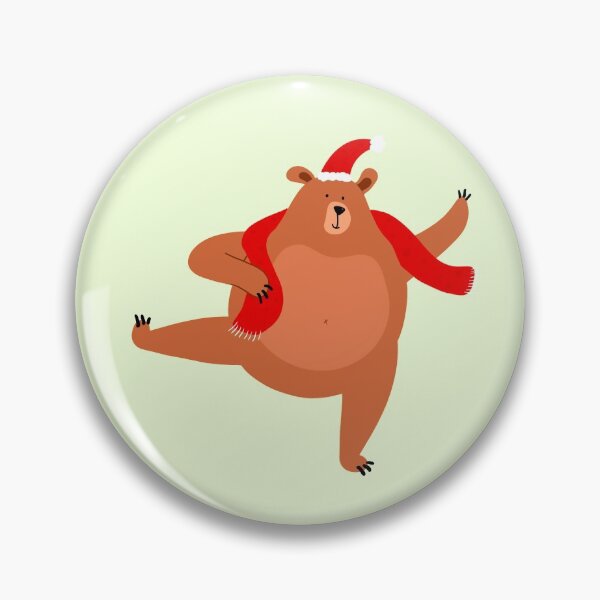 Item preview, Dancing Santa Bear designed and sold by PinkShinyArt.