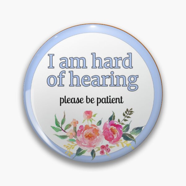 flower hard of hearing awareness Pin