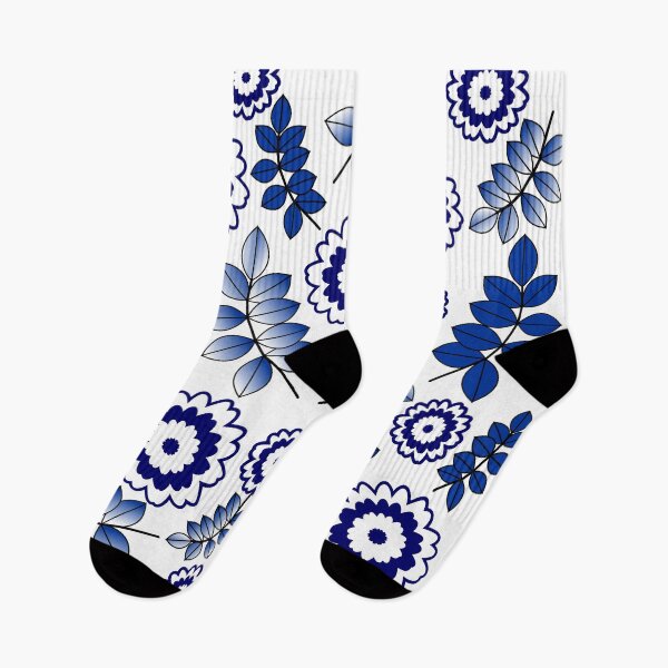 Item preview, Blue flowers pattern designed and sold by Pendientera.