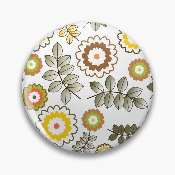 Item preview, Orange flowers pattern designed and sold by Pendientera.