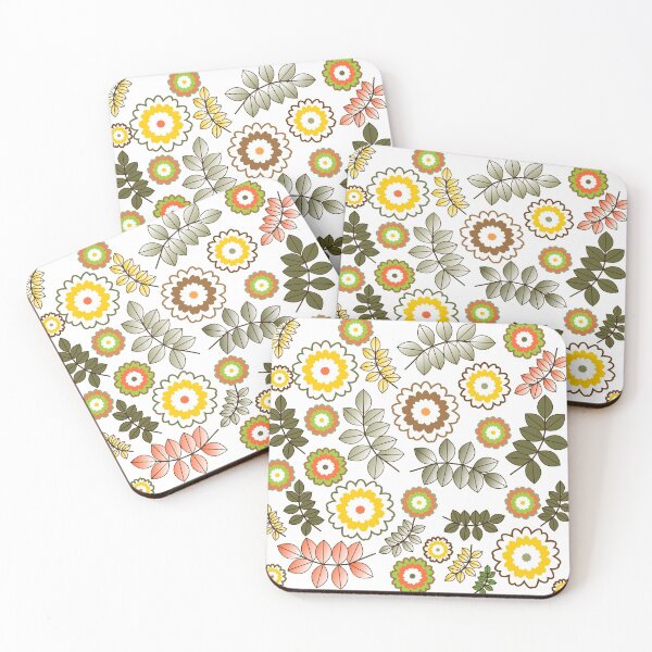 Item preview, Orange flowers pattern designed and sold by Pendientera.