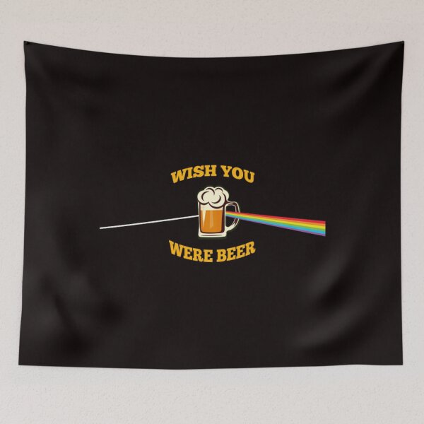 Item preview, Wish You Were Beer Beer Pink Floyd designed and sold by RockSaltPink.