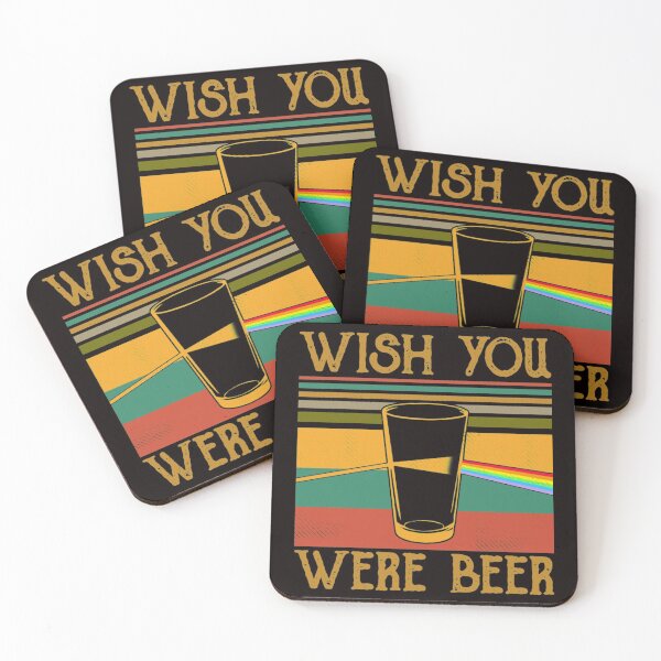 Item preview, Wish You Were Beer vintage retro designed and sold by RockSaltPink.