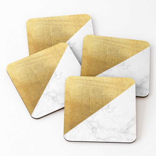 Item preview, gold pallet and white marble / beautiful pattern designed and sold by SpicyCherrys.
