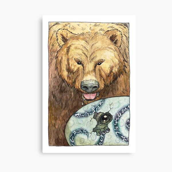 Emerald Dragon: Bear's egg? Canvas Print
