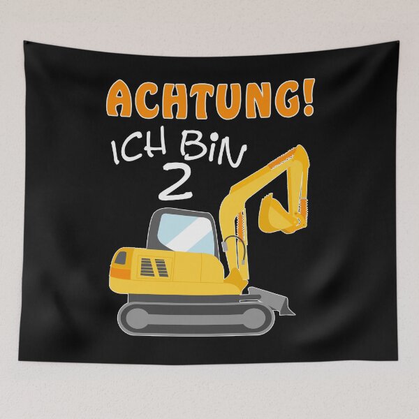 Item preview, 2nd birthday I'm 2 years old excavator construction site boy designed and sold by Renergie.
