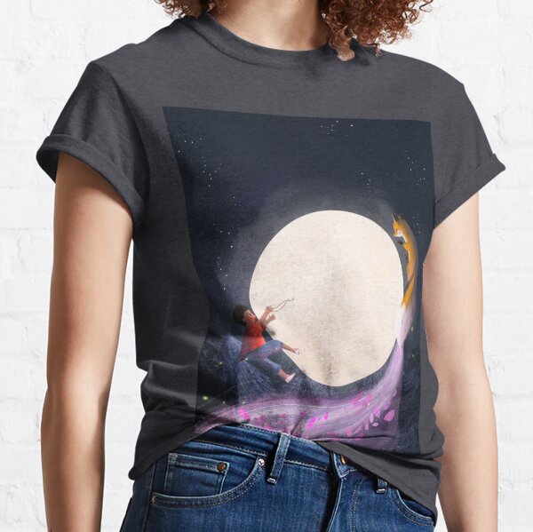 Kitchi: The Spirit Fox - Magical Moon Classic T-Shirt