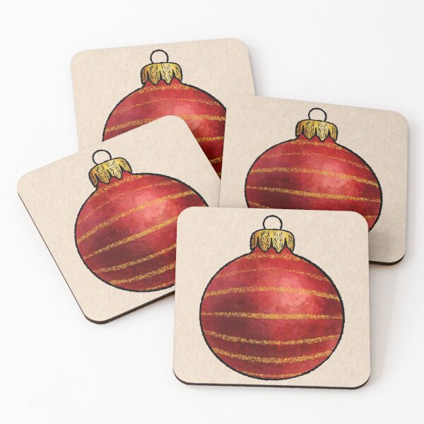 Item preview, Red Christmas Bauble designed and sold by Art by Nath.