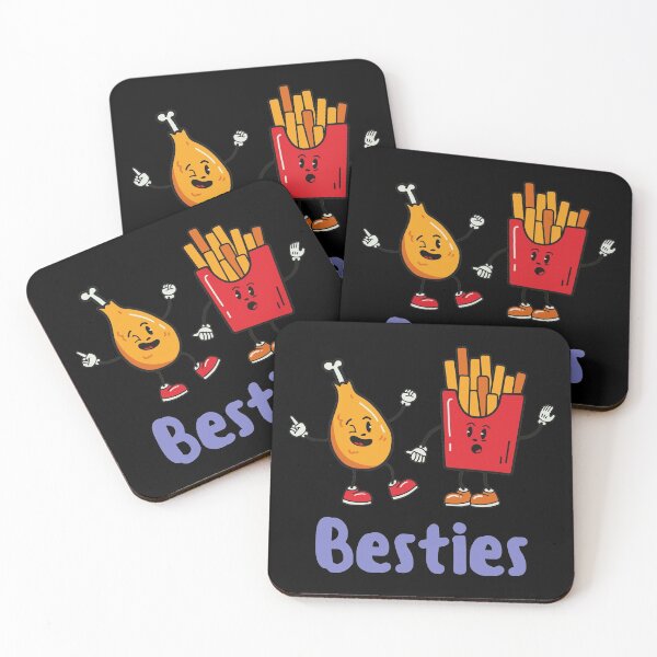Item preview, Besties - Chicken and Fries. designed and sold by Rabique.