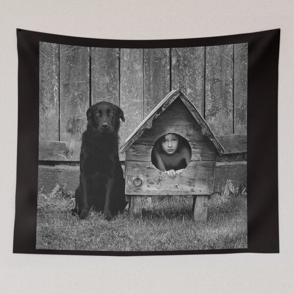 Item preview, Vintage dog cute photo Dachshund Dogs retro pet home house with boy designed and sold by Coolstuff4you71.