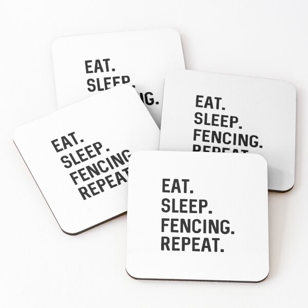 Item preview, Eat Sleep Fencing Repeat designed and sold by ProtonProject.