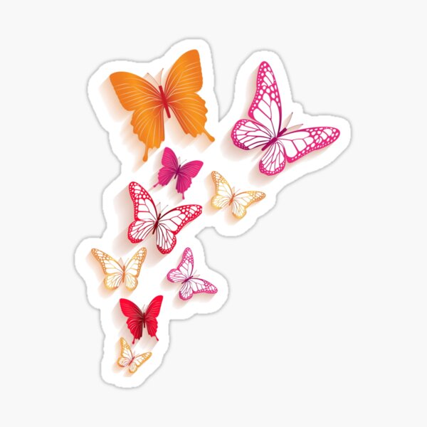 red admiral butterfly Sticker