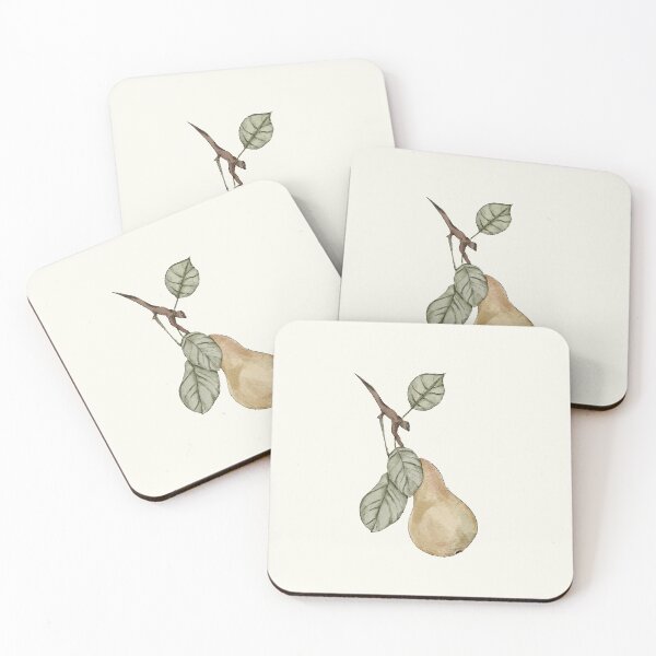 Item preview, watercolor pear  designed and sold by blackcatgraphic.