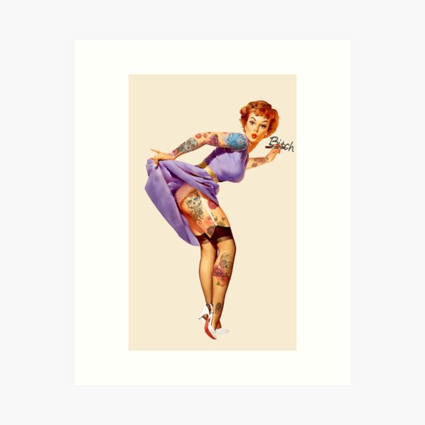 Rockabilly Pin-up Girl Retro Vintage 1950s Bowling Birthday Party Prin -  swirly-world-design