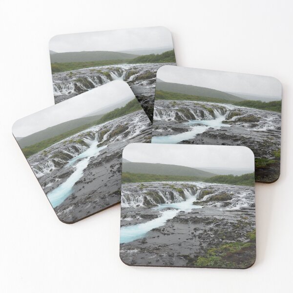 Bruarfoss waterfall, Iceland Coasters (Set of 4)