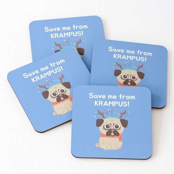 Item preview, Save Me From Krampus! | Merry Christmas Holiday designed and sold by Ainbowz-Artwork.