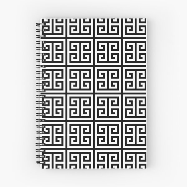 Item preview, Greek Key Black And White Pattern designed and sold by rewstudio.