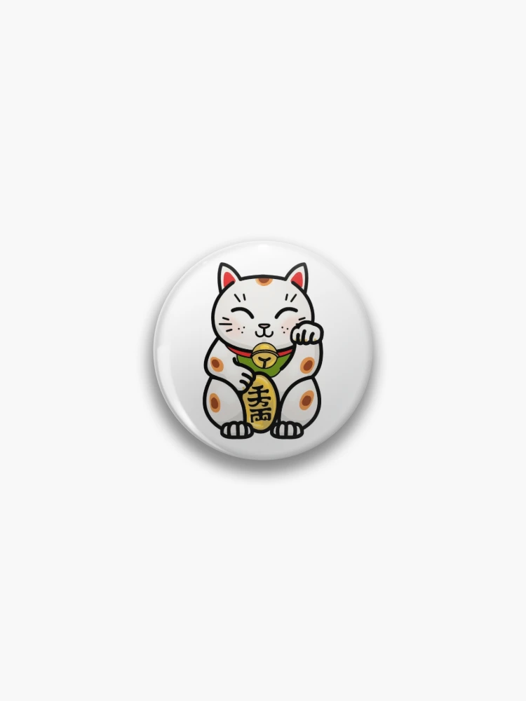 Maneki Neko Cat Pin - Home