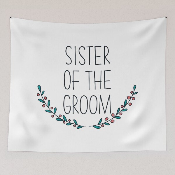 Item preview, Sister of the groom with florals for winter wedding  designed and sold by JokeGysen.