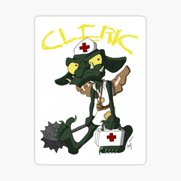 Goblin Cleric Sticker