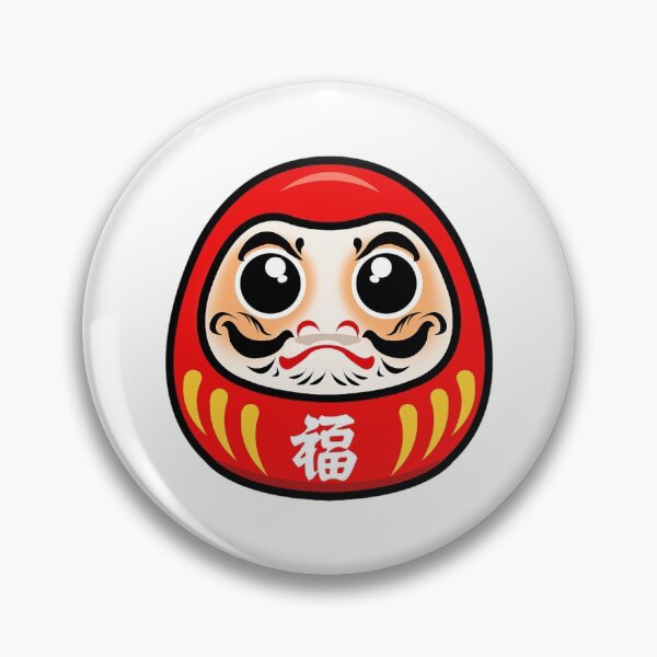 Daruma - Japanese Lucky Charm Pin