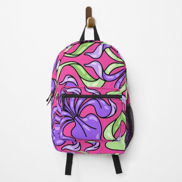Item preview, Preppy Bohemian Girly Floral Purple Green Fuchsia Pink Flowers designed and sold by IamTrending.