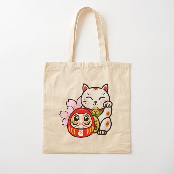 Canvas Bags Handbag for Women Shopper Cute Cat Tote Bag with Zipper  Designer Bag Japanese Style Cartoon Small Shoulder Bags