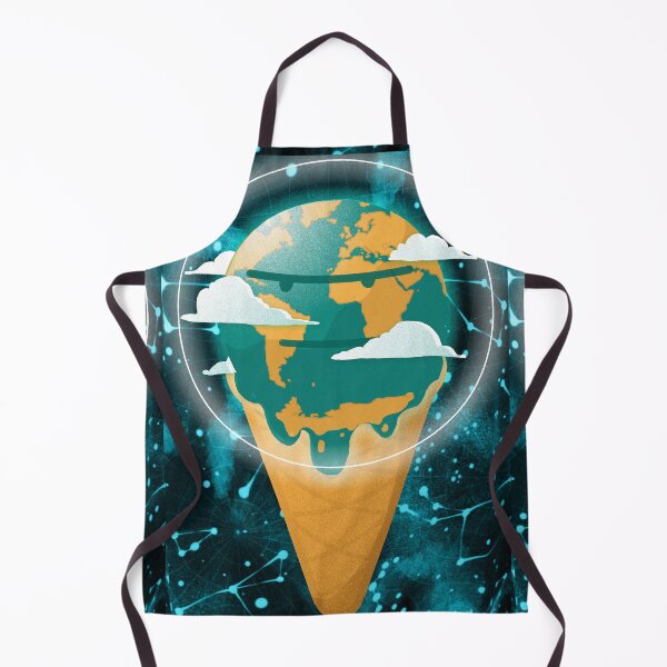 Item preview, Disgruntled melting planet ice cream cone designed and sold by tostoini.