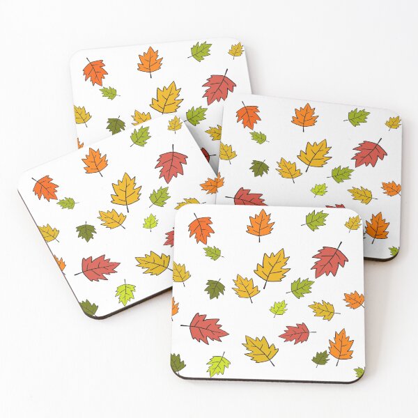 Item preview, Autumn leaves red yellow orange green designed and sold by offtza.