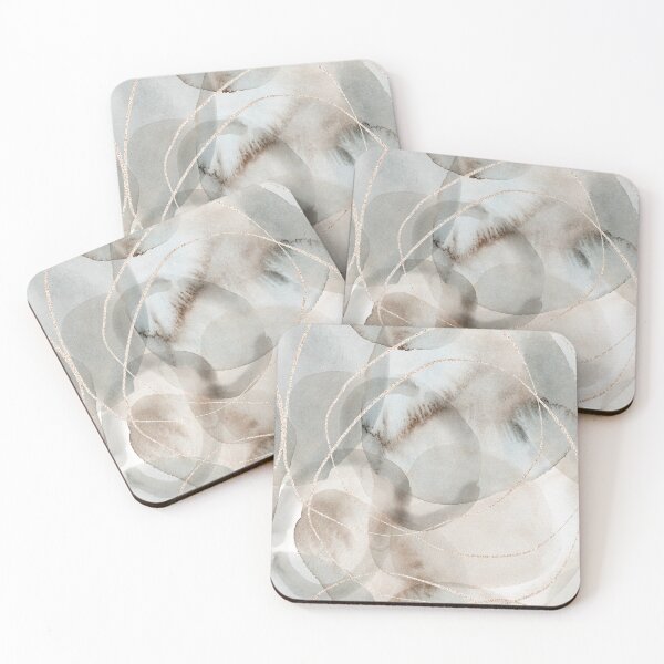 Item preview, Abstract watercolor pattern in pastel colors designed and sold by coshe.