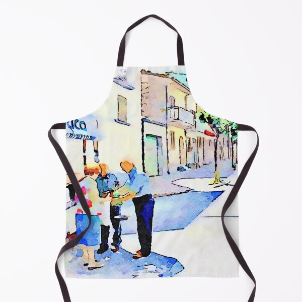 Item preview, Borrello: Greengrocer with glimpse of the road and buildings designed and sold by Giuseppe Cocco.