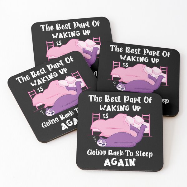 Item preview, The Best Part Of Waking Up Is Going Back To Seep Again Funny Lazy Napping Sloth designed and sold by Anushka-art.