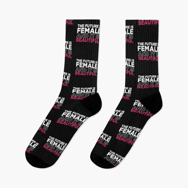 Item preview, The Future is Female and it is Beautiful (White/Pink fonts)  designed and sold by HeraAndKosmos.